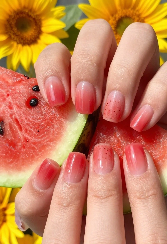 15 Orange-Red Nail Colors Perfect for Summer 2026 (You Won't Believe #6!) - 12. Watermelon Crush 1