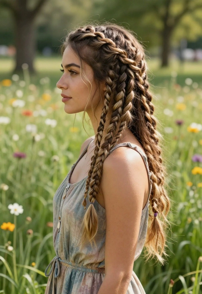 15 Textured Shags Hair Ideas That'll Have You Saying 'I Need This Look!' - 7. Shag with Braids 1