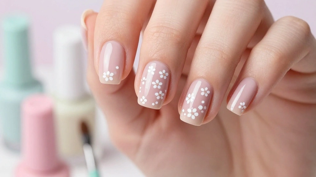 17 Trendy Floral Nail Designs with Tiny White Flowers to Inspire You!