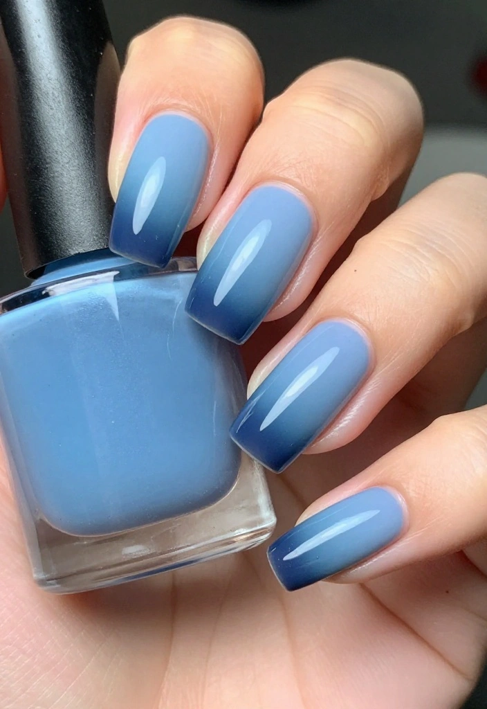 18 Creative Sky Blue Nail Art Ideas for Every Occasion (You'll Want to Copy #9!) - 2. Ombre Sky Blue Delight 1
