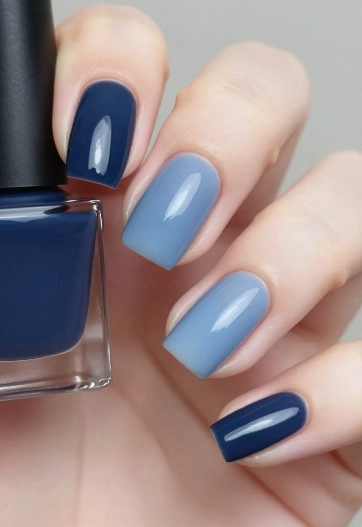 18 Dreamy Gradient Nail Designs That'll Have Everyone Asking for Your Secret (Check Out #3!) - 7. Monochrome Magic 1