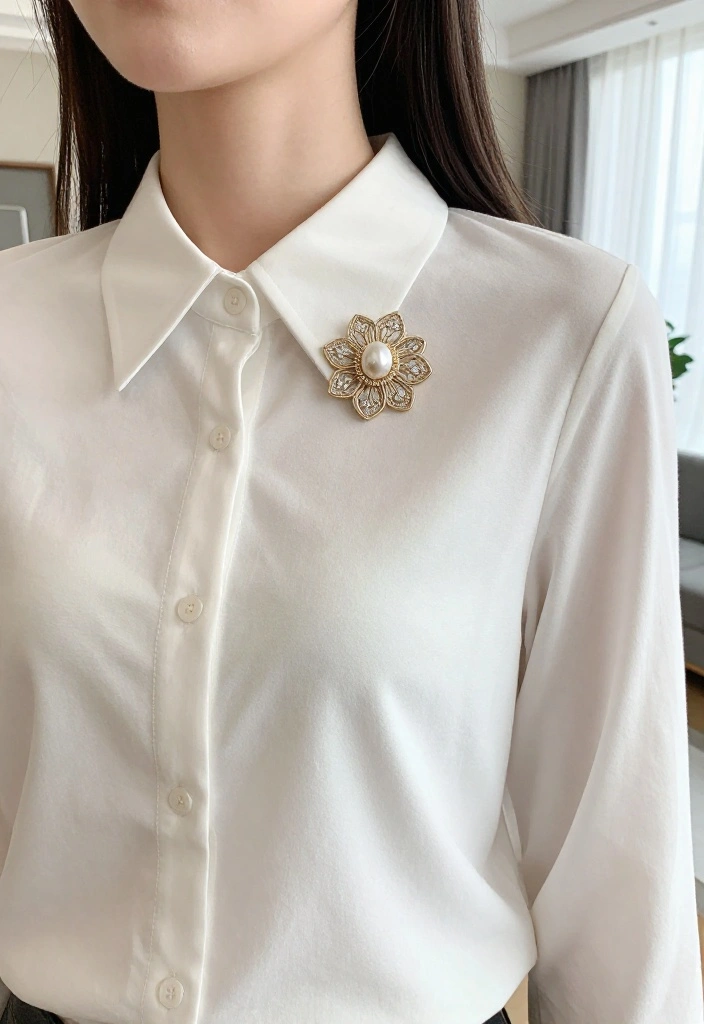 21 Brooch Styling Tips That Will Transform Your Wardrobe Instantly! - 11. Brooches on Collars 1