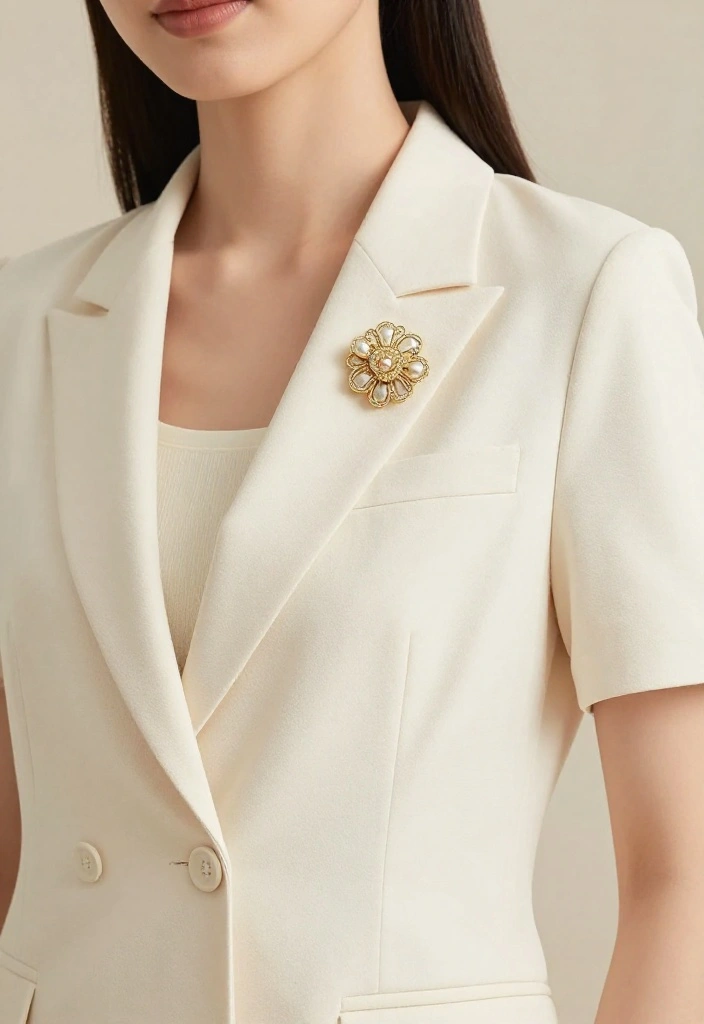 21 Brooch Styling Tips That Will Transform Your Wardrobe Instantly! - 19. Minimalist Outfits with Brooches 1