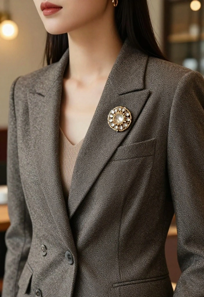 21 Brooch Styling Tips That Will Transform Your Wardrobe Instantly! - 7. Vintage Brooch Magic 1