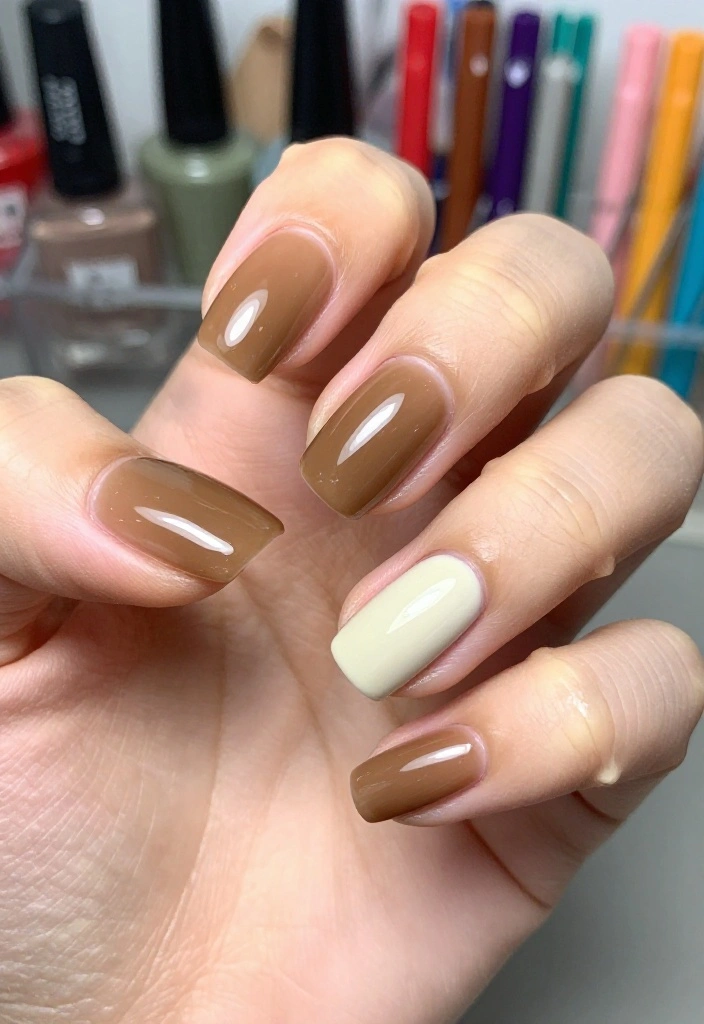 25 Glazed Donut Nail Designs for 2026 That Are Total Show-Stoppers! - 14. Iced Coffee 1
