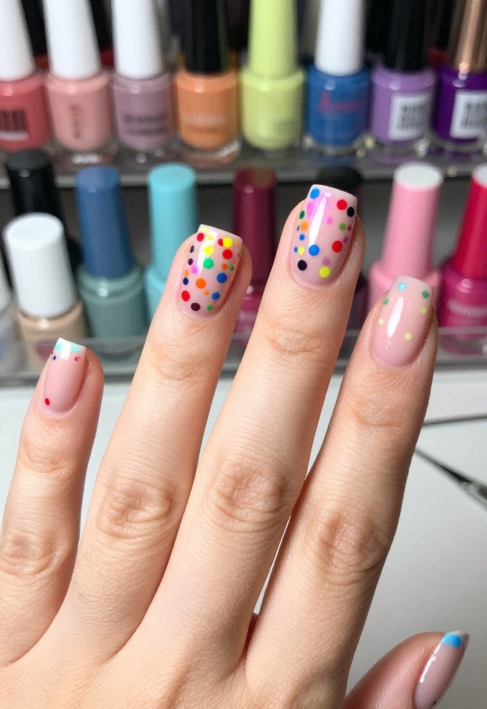 25 Glazed Donut Nail Designs for 2026 That Are Total Show-Stoppers! - 5. Rainbow Sprinkles 1