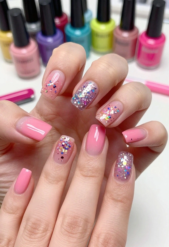 25 Glazed Donut Nail Designs for 2026 That Are Total Show-Stoppers! - 7. Bubblegum Bliss 1