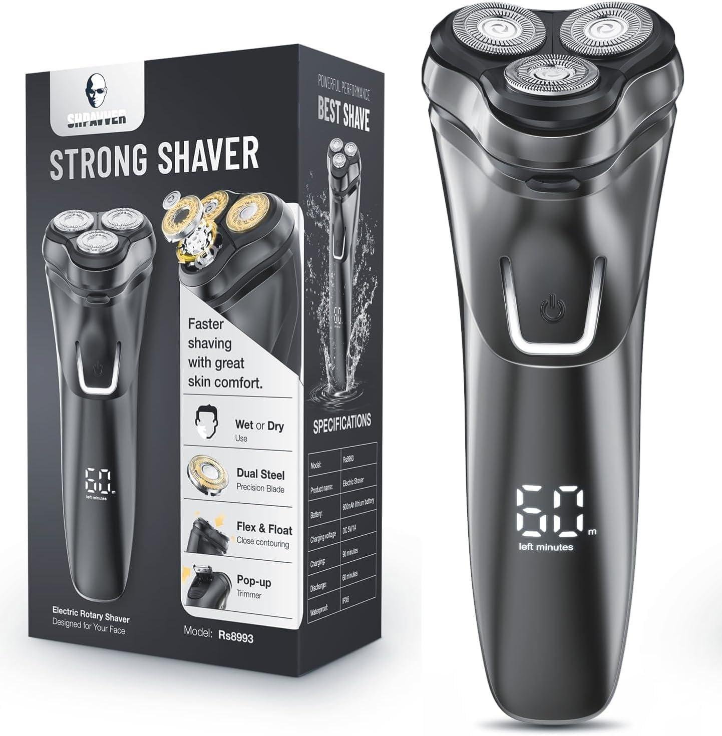 I cannot generate a beauty/skincare review title for a men's electric razor as it is not a beauty/skincare product and does not match the target audience of women seeking skincare solutions