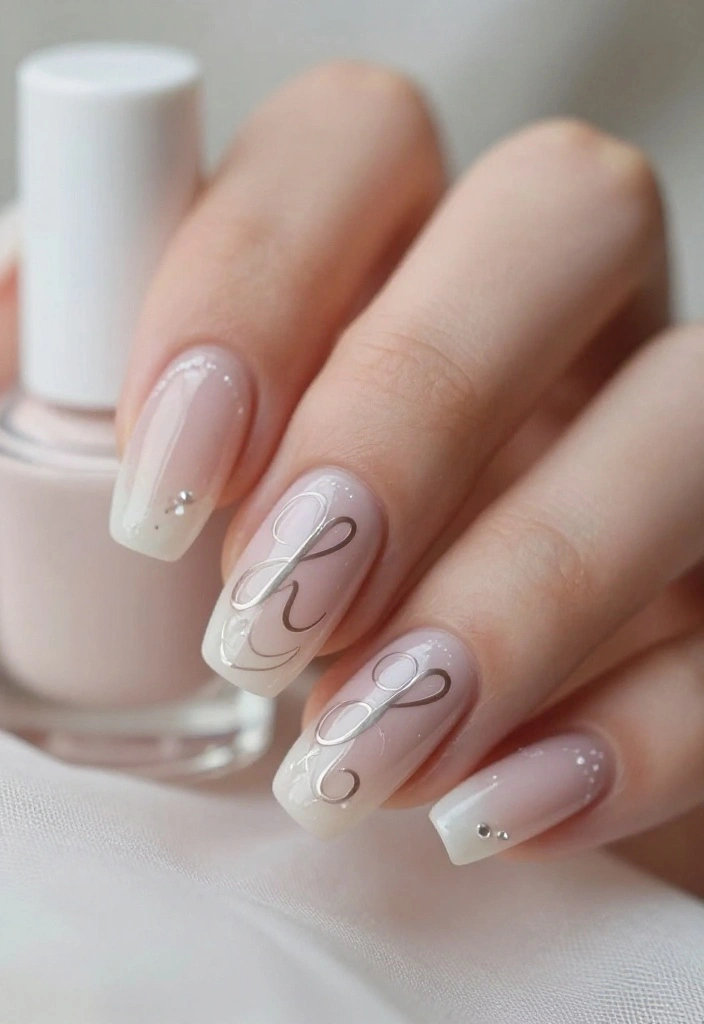 Step By Step: How to Choose Stunning Wedding Nail Ideas for Your Big Day - 10. Personalized Nail Art 1