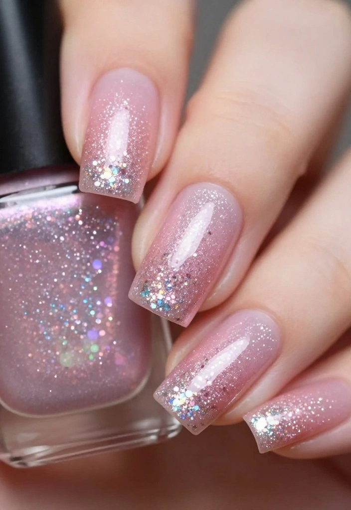 Step By Step: How to Choose Stunning Wedding Nail Ideas for Your Big Day - 3. Glitter and Glam 1