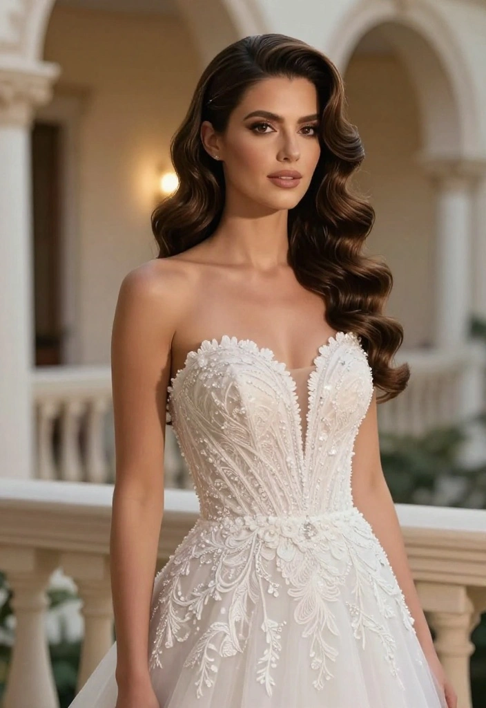 10 Stunning Hollywood Wave Bridal Hairstyles That Will Leave You Breathless! - 6. Side-Swept Hollywood Waves 1