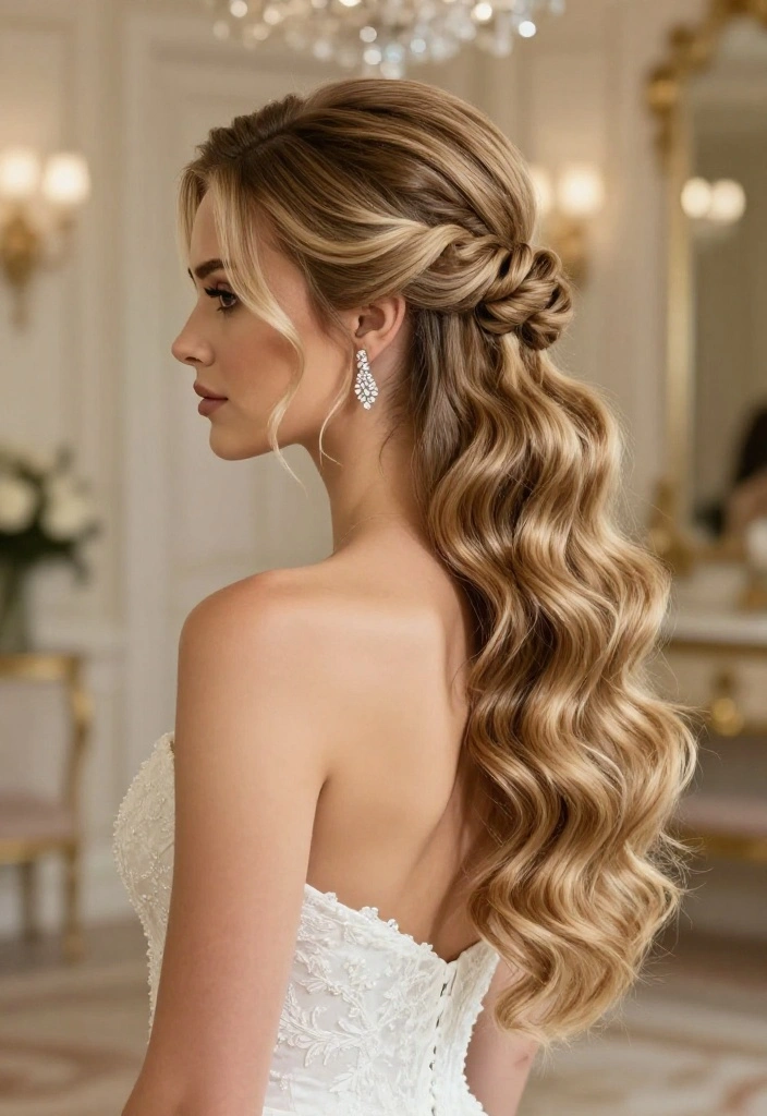 10 Stunning Hollywood Wave Bridal Hairstyles That Will Leave You Breathless! - 9. Elegant Low Bun with Waves 1