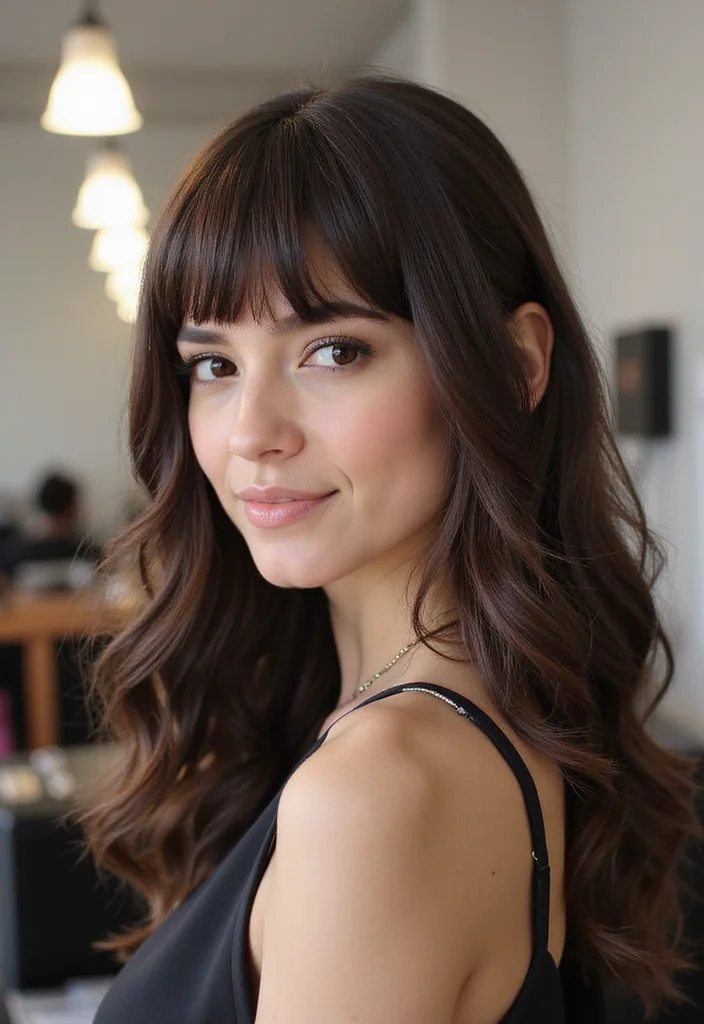 15 Celebrity Blowout Styles That'll Make You Feel Like a Supermodel (Wait Until You See #9!) - 7. The Classic Blowout with Bangs 1