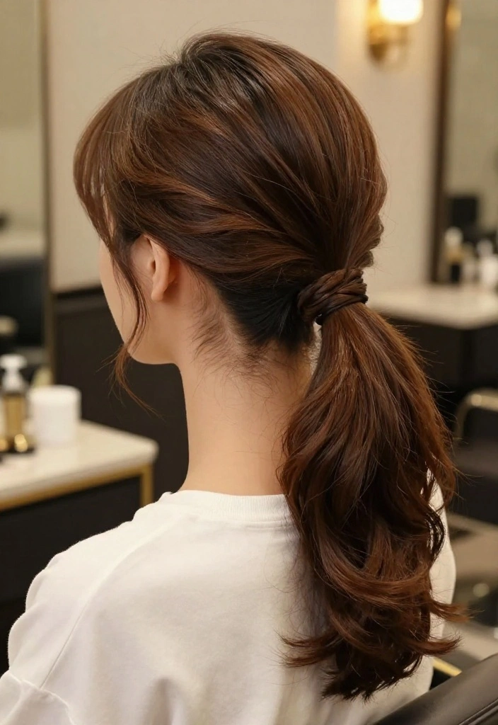 15 Glamorous Supermodel Blowout Styles to Channel Your Inner '90s Diva! - 14. The Chic Ponytail Blowout 1