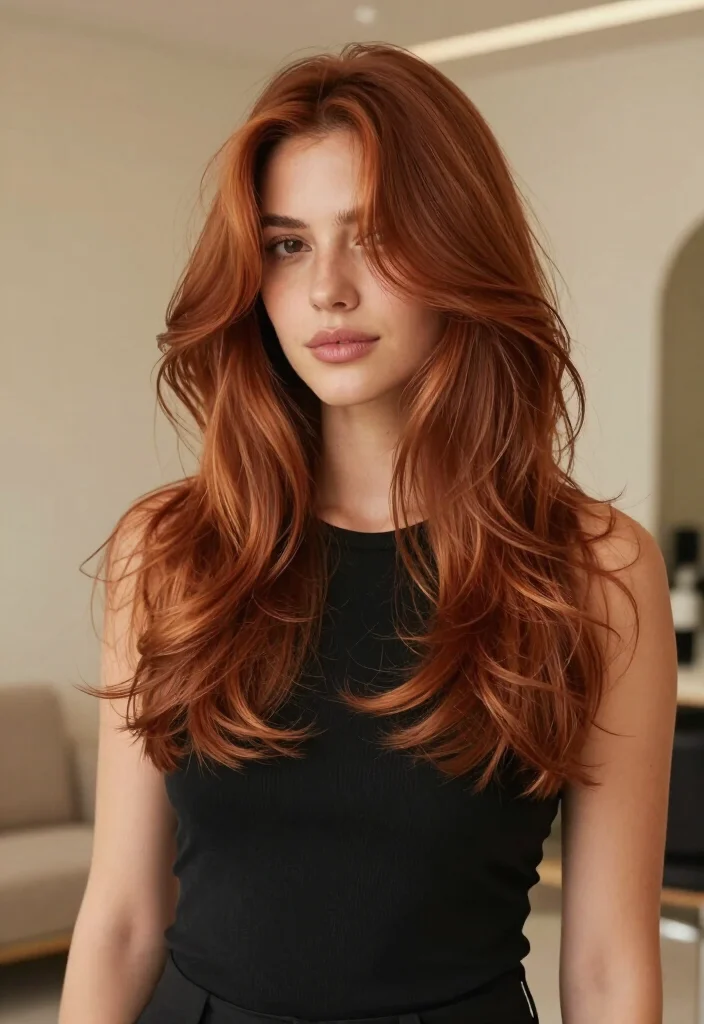 15 Stunning Copper Cinnamon Hair Color Ideas You’ll Absolutely Love! (Transform Your Look with #7!) - 10. Blended Copper Cinnamon Layers 1