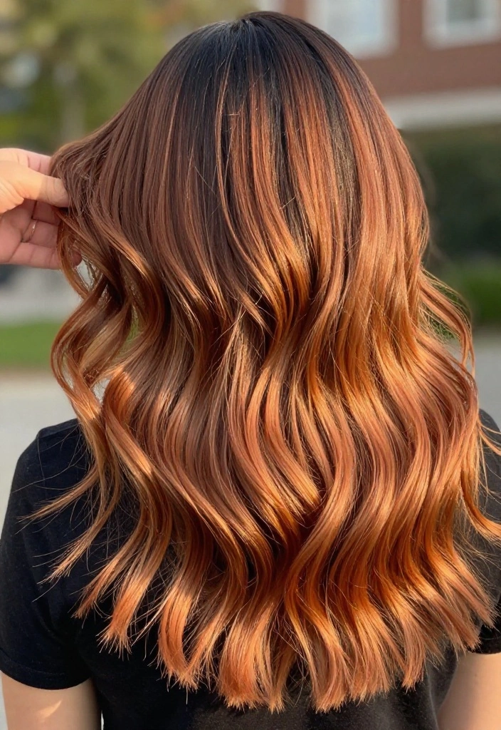 15 Stunning Copper Cinnamon Hair Color Ideas You’ll Absolutely Love! (Transform Your Look with #7!) - 2. Warm Cinnamon Ombre 1