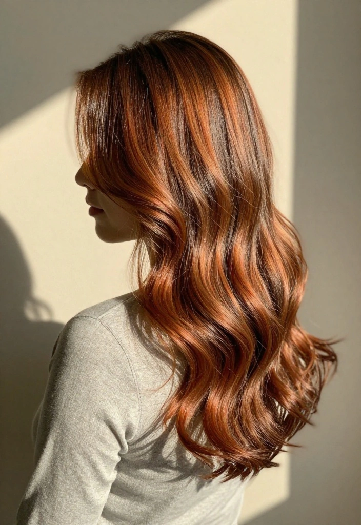 15 Stunning Copper Cinnamon Hair Color Ideas You’ll Absolutely Love! (Transform Your Look with #7!) - 3. Subtle Copper Highlights 1