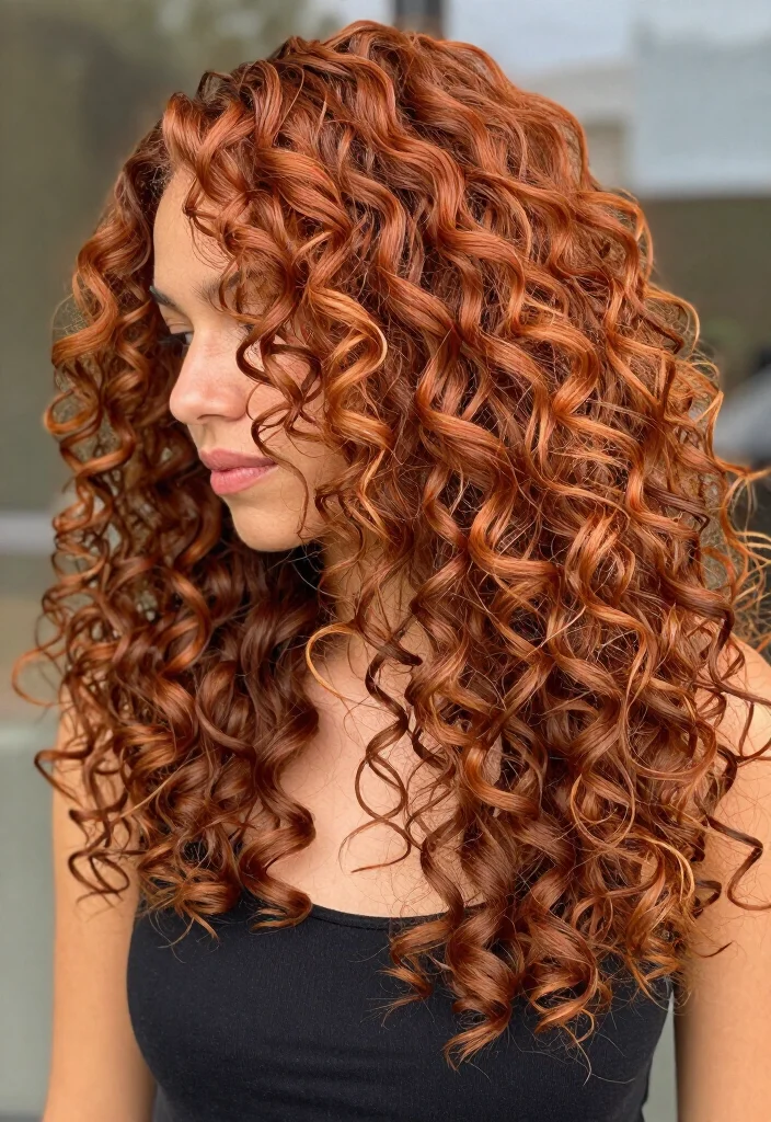 15 Stunning Copper Cinnamon Hair Color Ideas You’ll Absolutely Love! (Transform Your Look with #7!) - 9. Spiced Cinnamon Curls 1